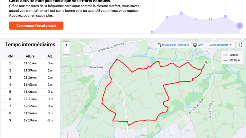Marche nordique à Wolfisheim